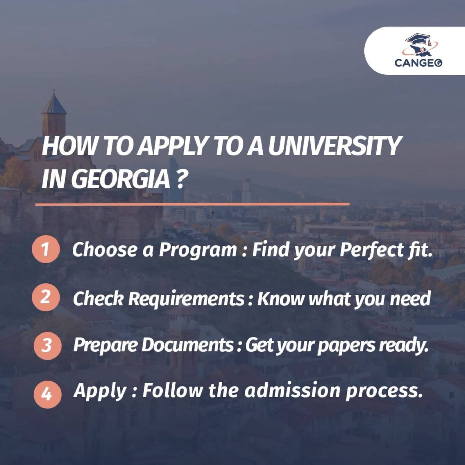 How to apply to a university in Georgia